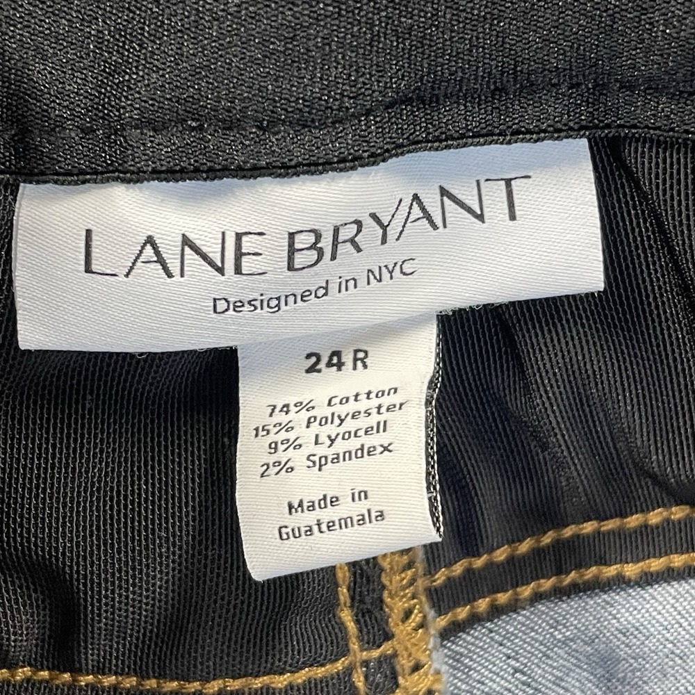 Lane Bryant Womens 24R Jeans Tighter Tummy Tech Stretch Blue Dark Wash High Rise - Picture 4 of 7